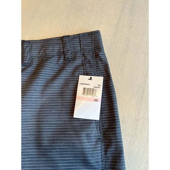 Men’s Callaway Opti Stretch Caviar Black Gray Golf Shorts Size 40 NWT - Picture 2 of 11